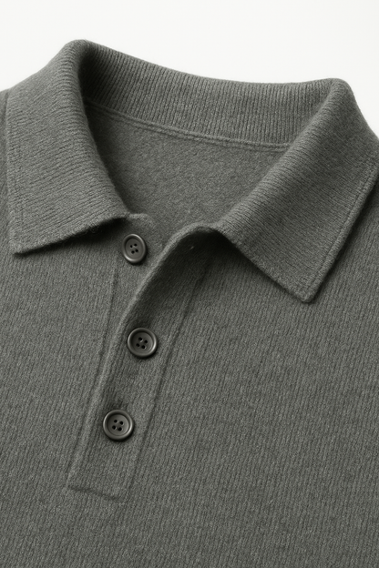 Avarel Merino Polo Knit Mist Green