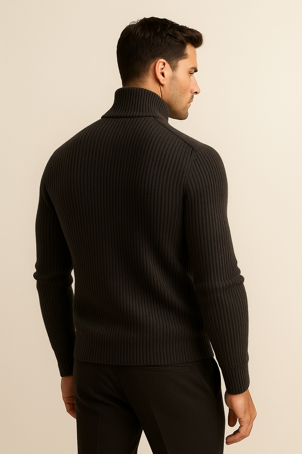 Narivo Merino Zip Knit Black