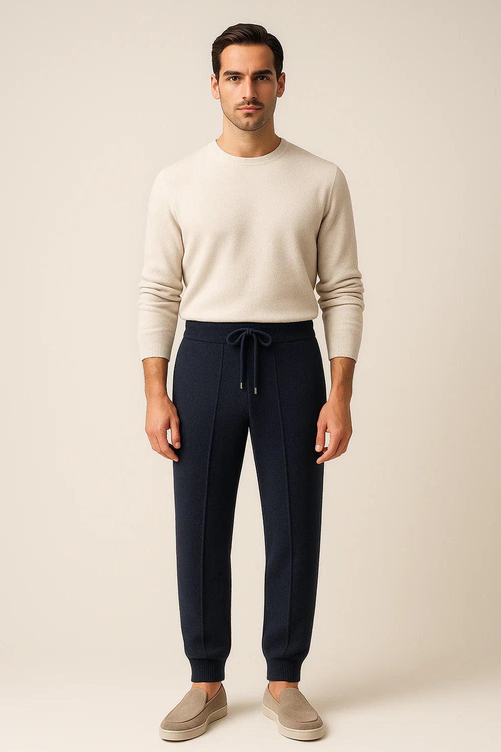 Belorin Cashmere Trousers Navy