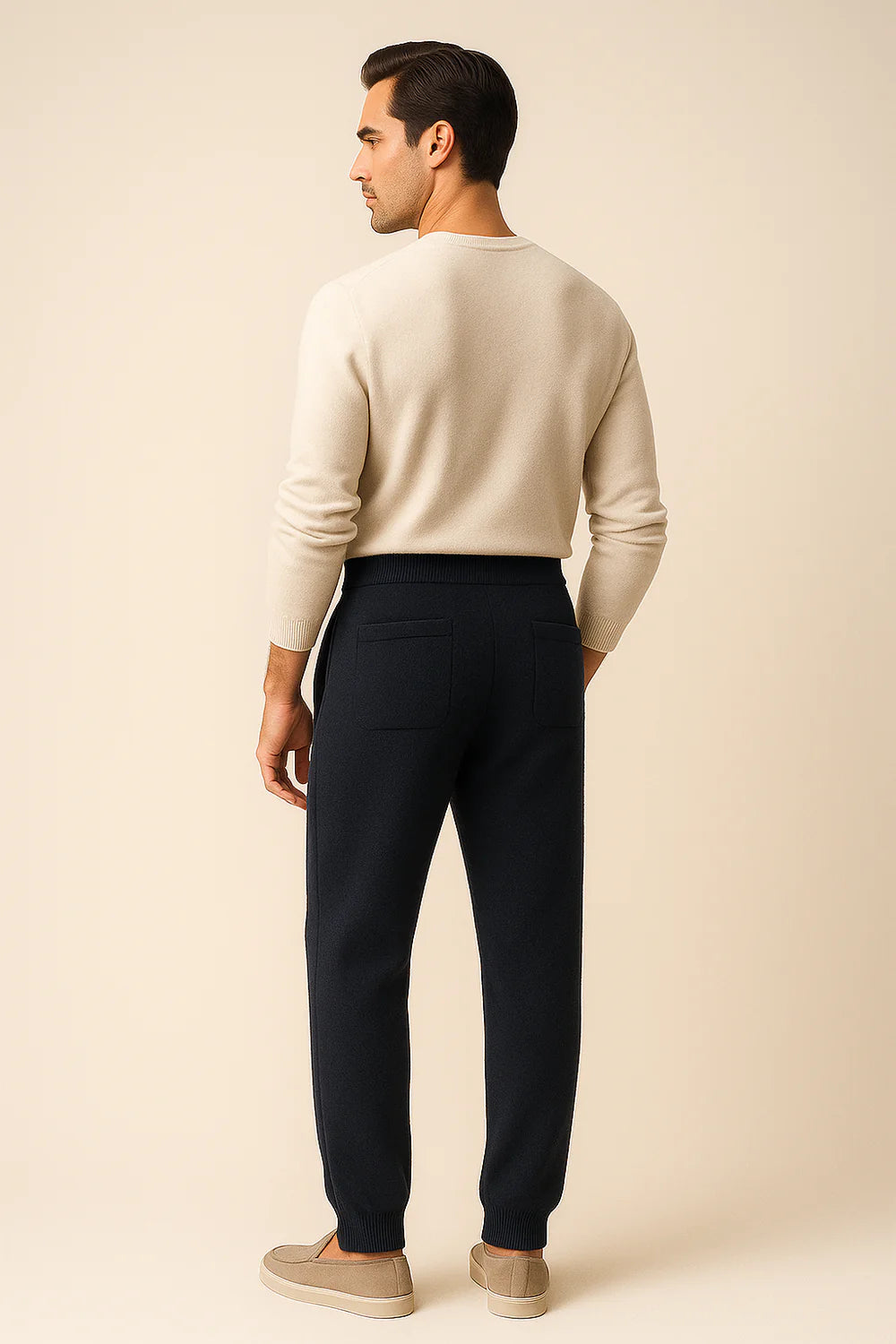 Belorin Cashmere Trousers Navy