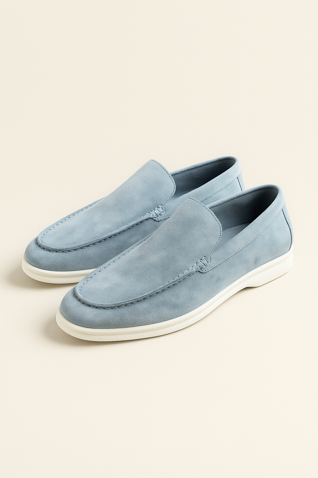 Ladore Suede Loafers Light Blue