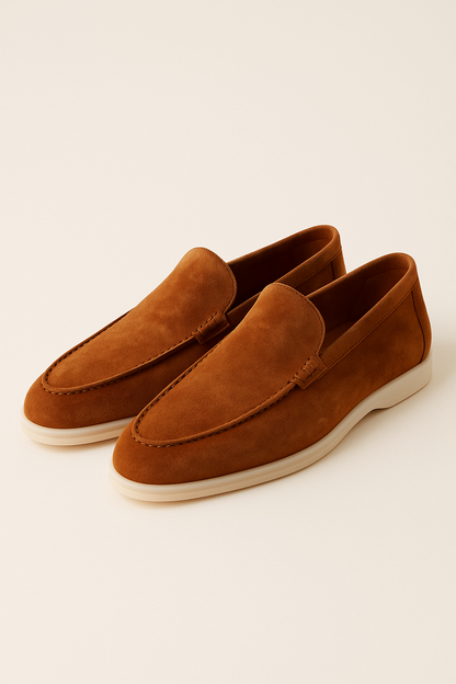 Ladore Suede Loafers Terracotta