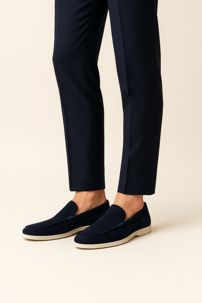 Ladore Suede Loafers Navy