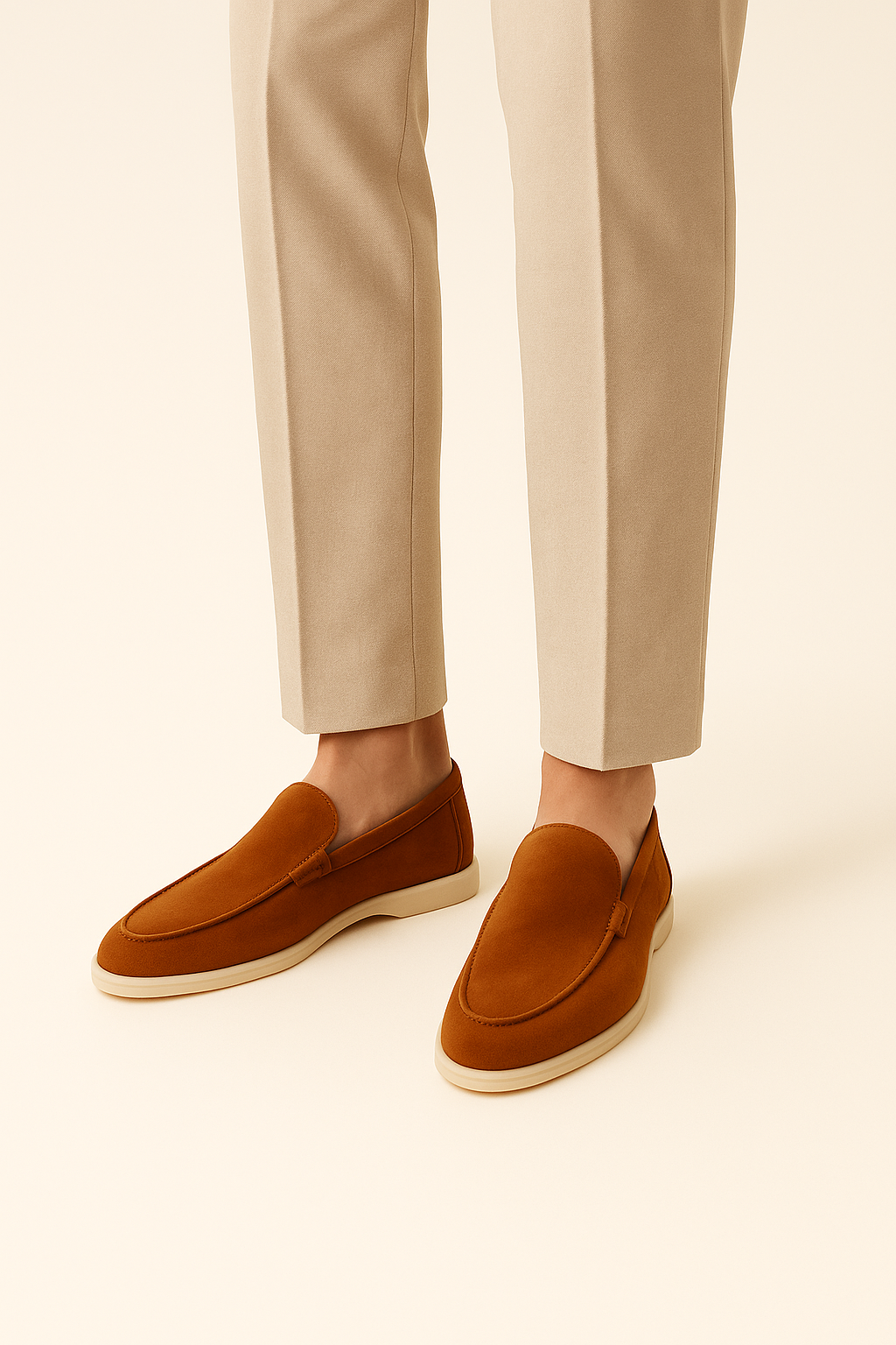Ladore Suede Loafers Terracotta