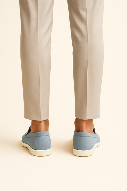Ladore Suede Loafers Light Blue