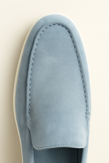 Ladore Suede Loafers Light Blue