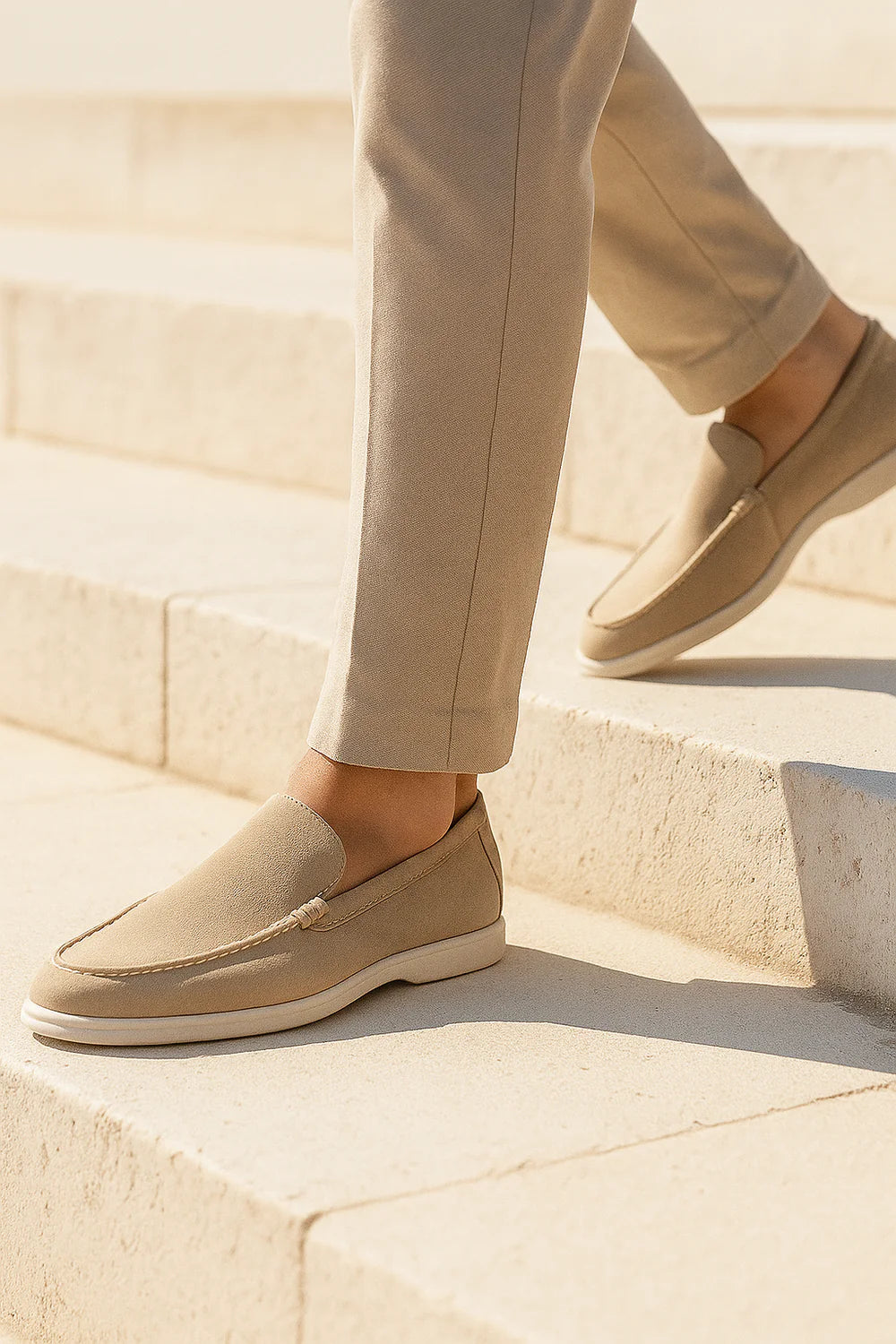 Ladore Suede Loafers Beige