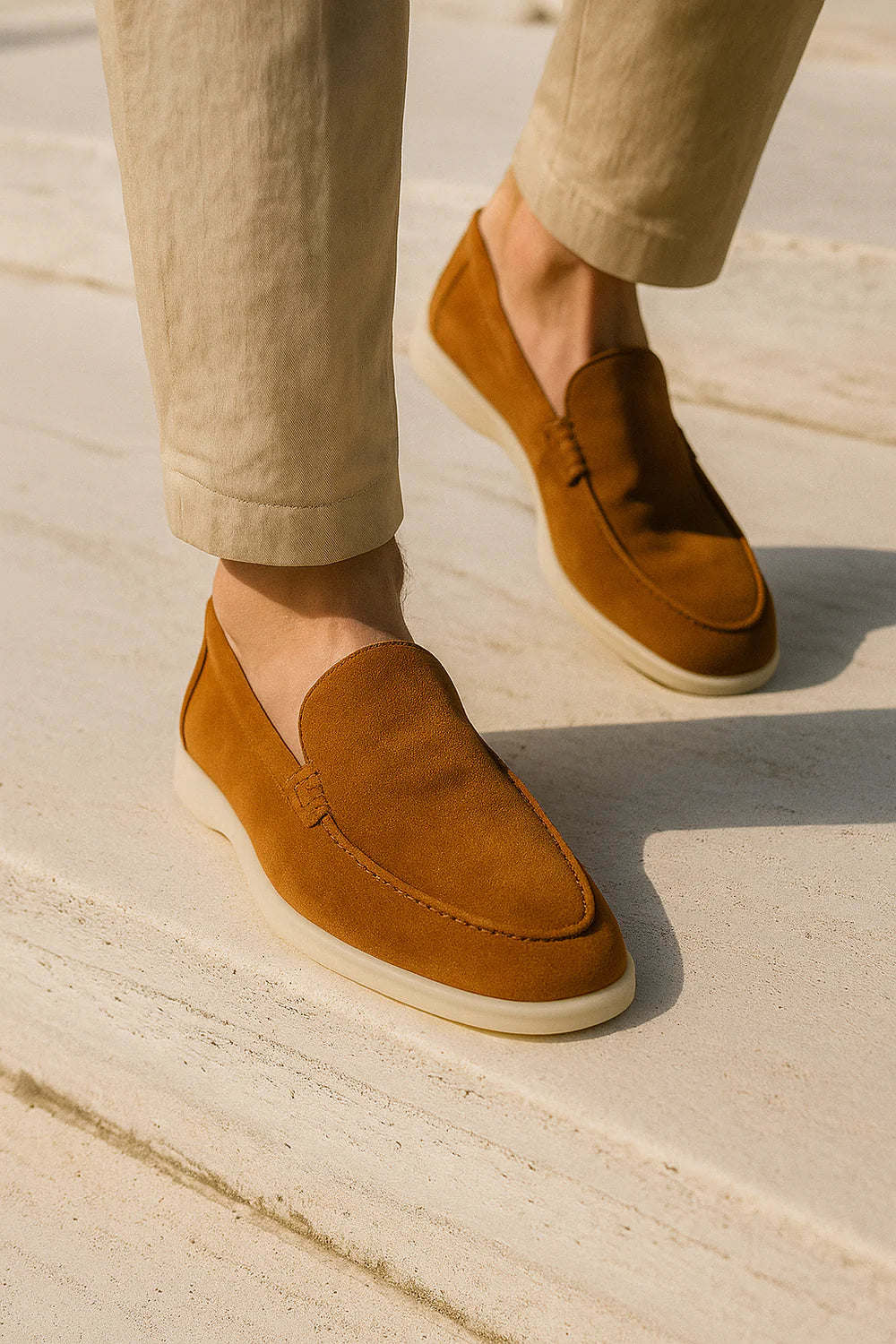 Ladore Suede Loafers Terracotta