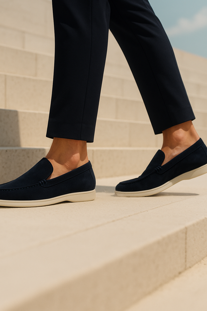 Ladore Suede Loafers Navy
