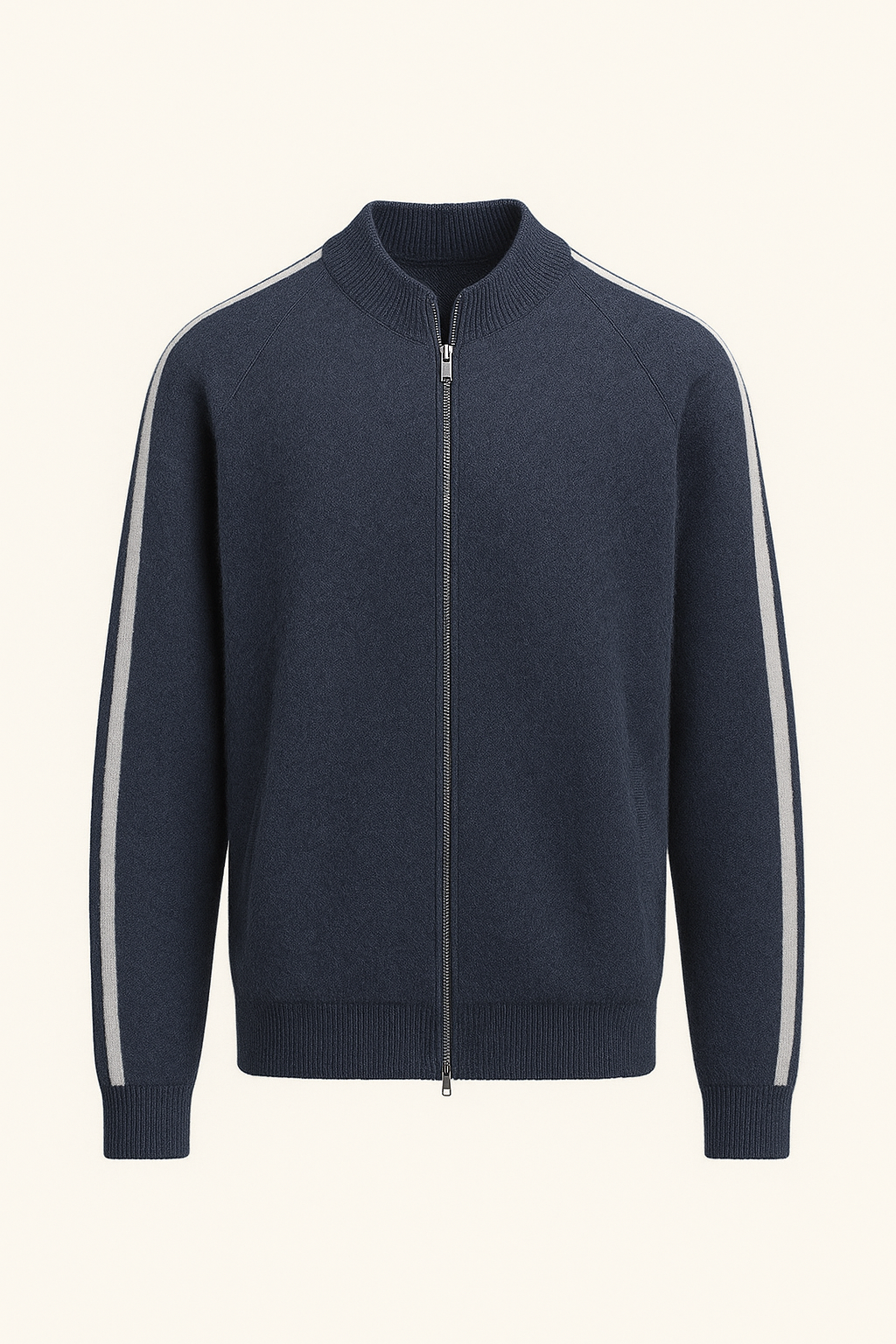 Darilo Cashmere Zip Knit Navy