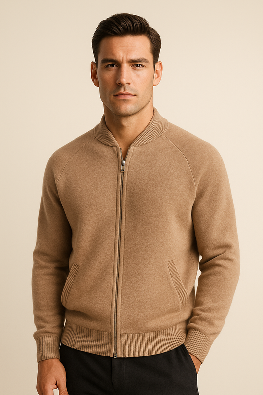 Varenu Merino Cardigan Beige