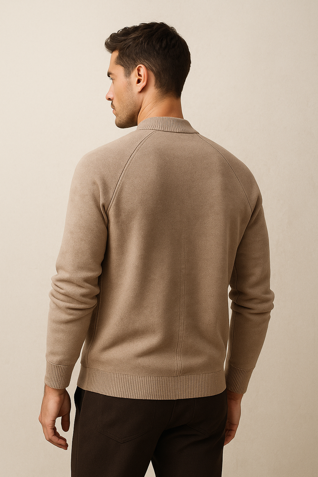 Varenu Merino Cardigan Beige