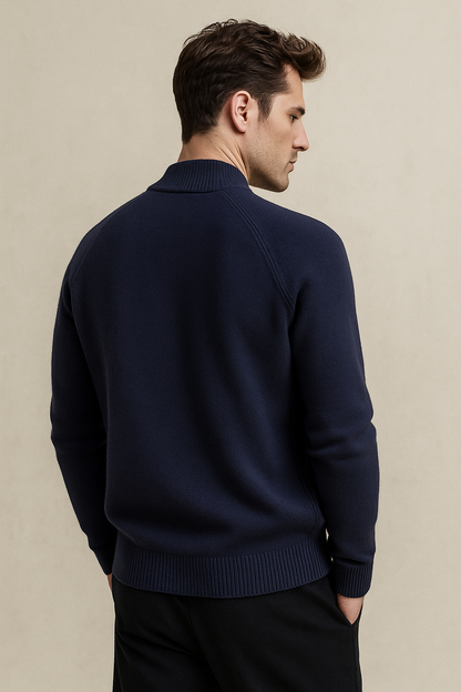 Varenu Merino Cardigan Navy
