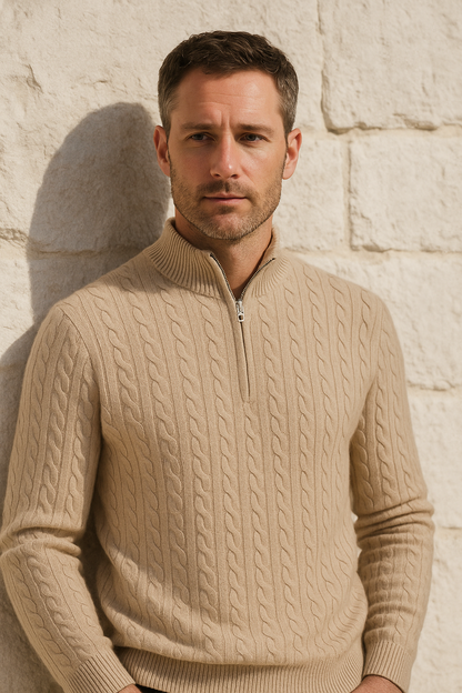 Seviro Cashmere Knit Beige