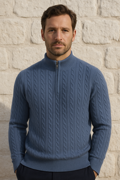 Seviro Cashmere Knit Blue