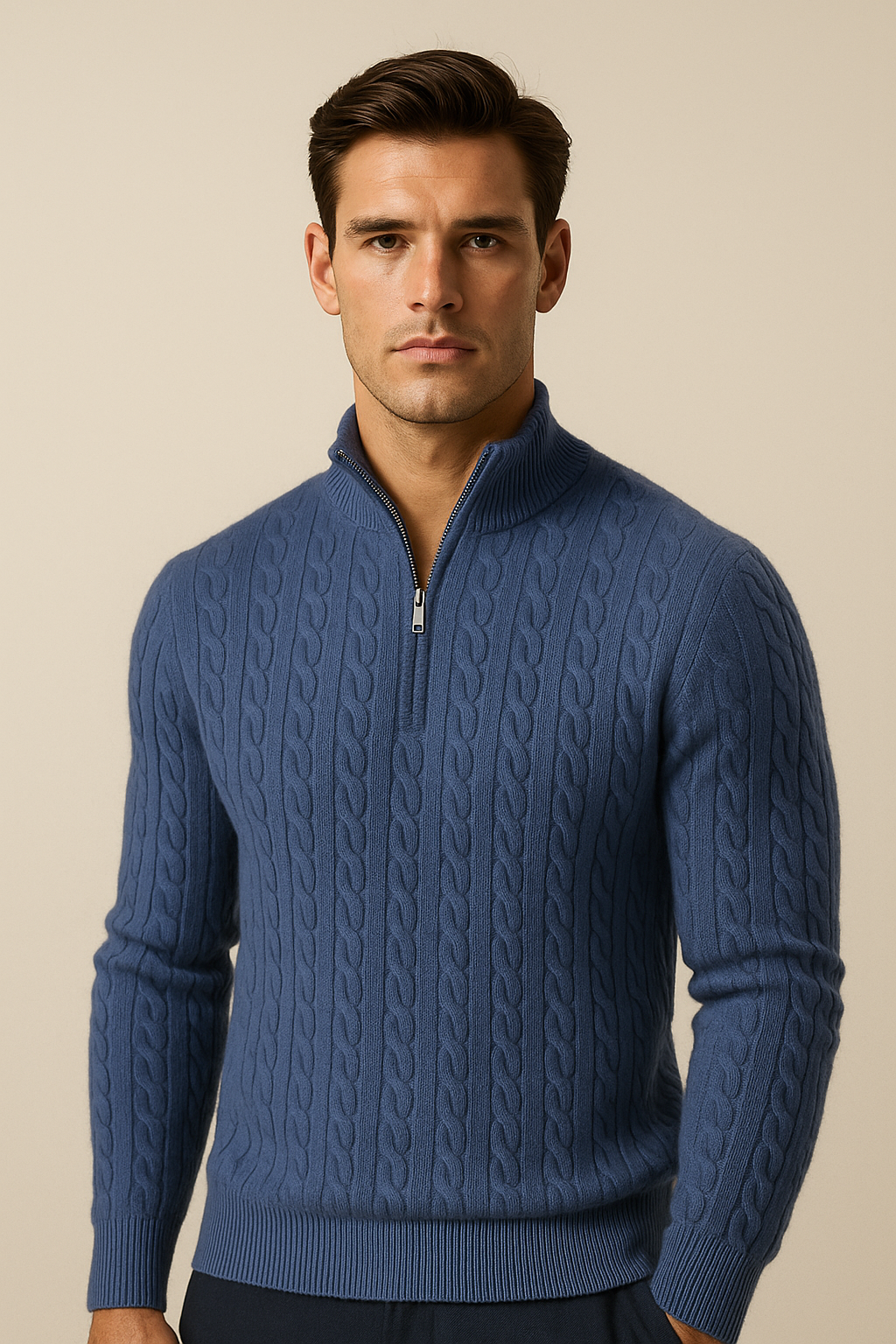 Seviro Cashmere Knit Blue
