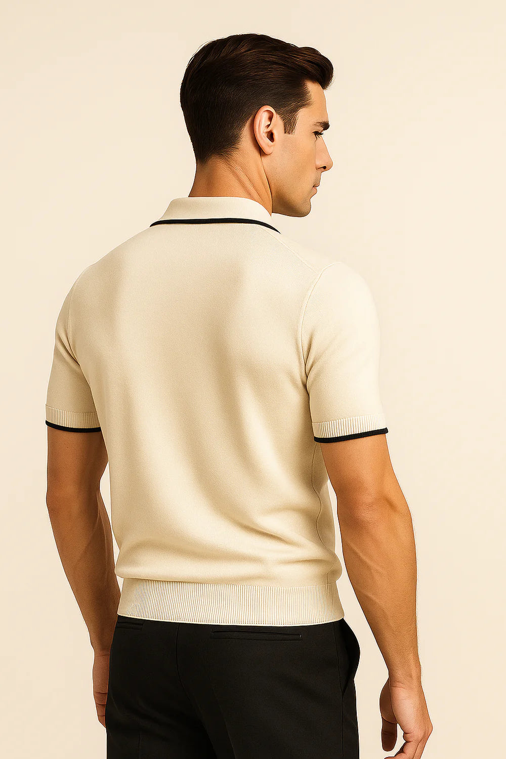 Parivo Knitted Polo Ivory