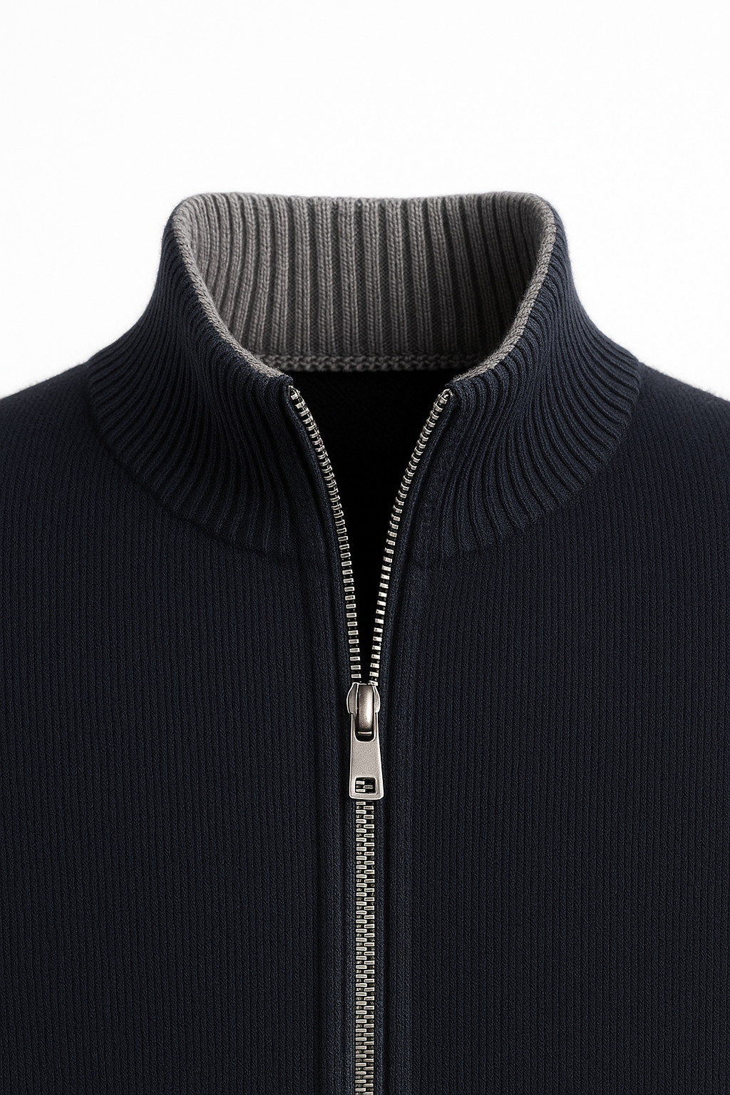 Neviro Zip Cardigan Navy