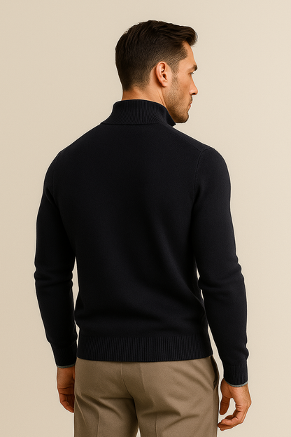Neviro Zip Cardigan Navy