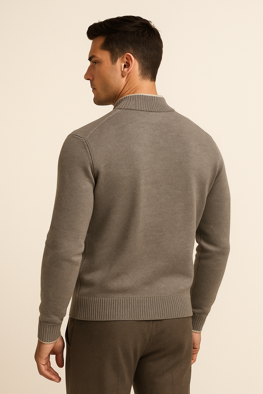 Neviro Zip Cardigan Grey