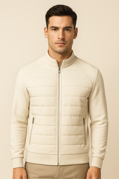 Belaro Padded Wool Jacket Ivory