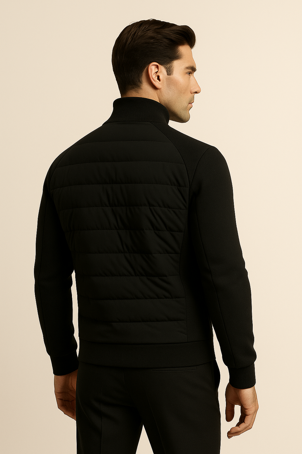 Belaro Padded Wool Jacket Black