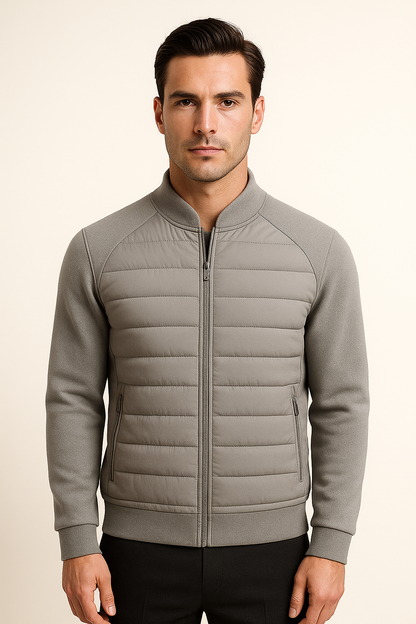 Belaro Padded Wool Jacket Grey