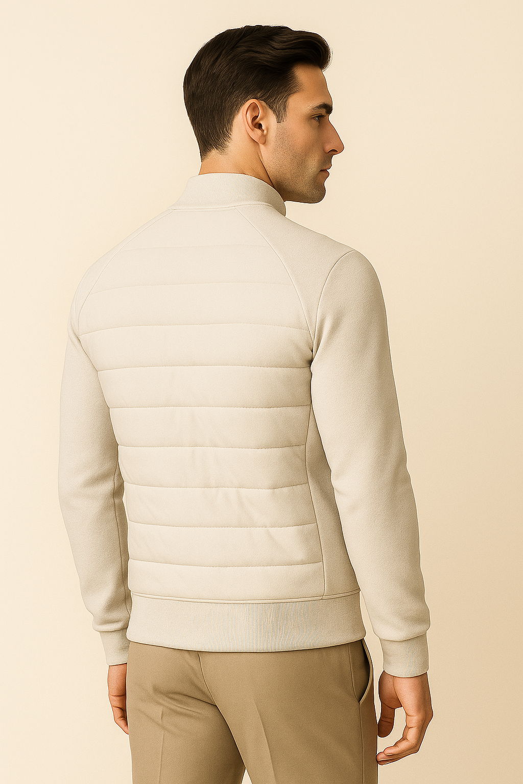 Belaro Padded Wool Jacket Ivory