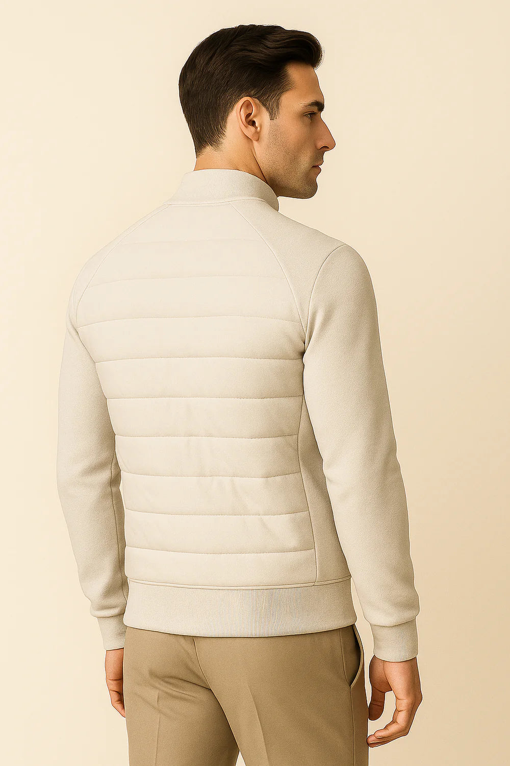 Belaro Padded Wool Jacket Ivory
