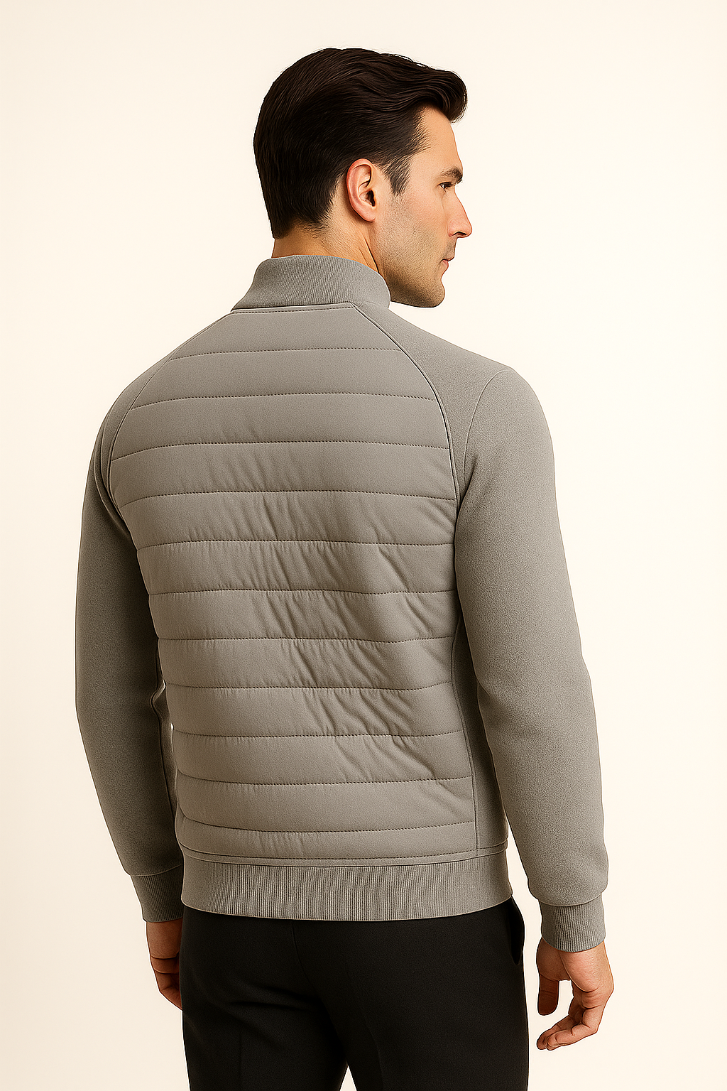 Belaro Padded Wool Jacket Grey