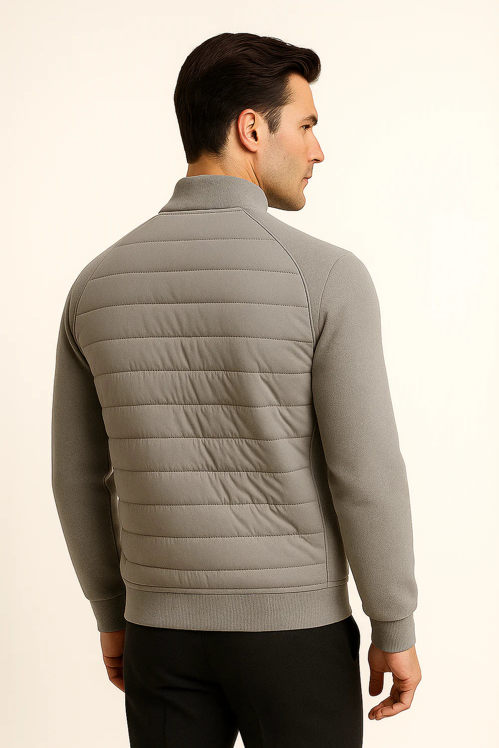 Belaro Padded Wool Jacket Grey
