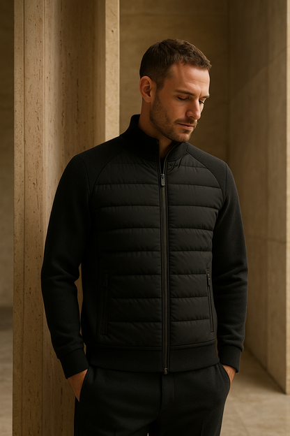 Belaro Padded Wool Jacket Black