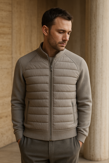 Belaro Padded Wool Jacket Grey