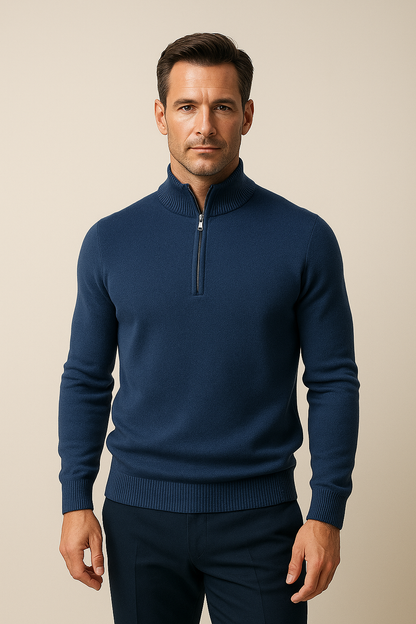 Calero Quarter-Zip Dark Blue