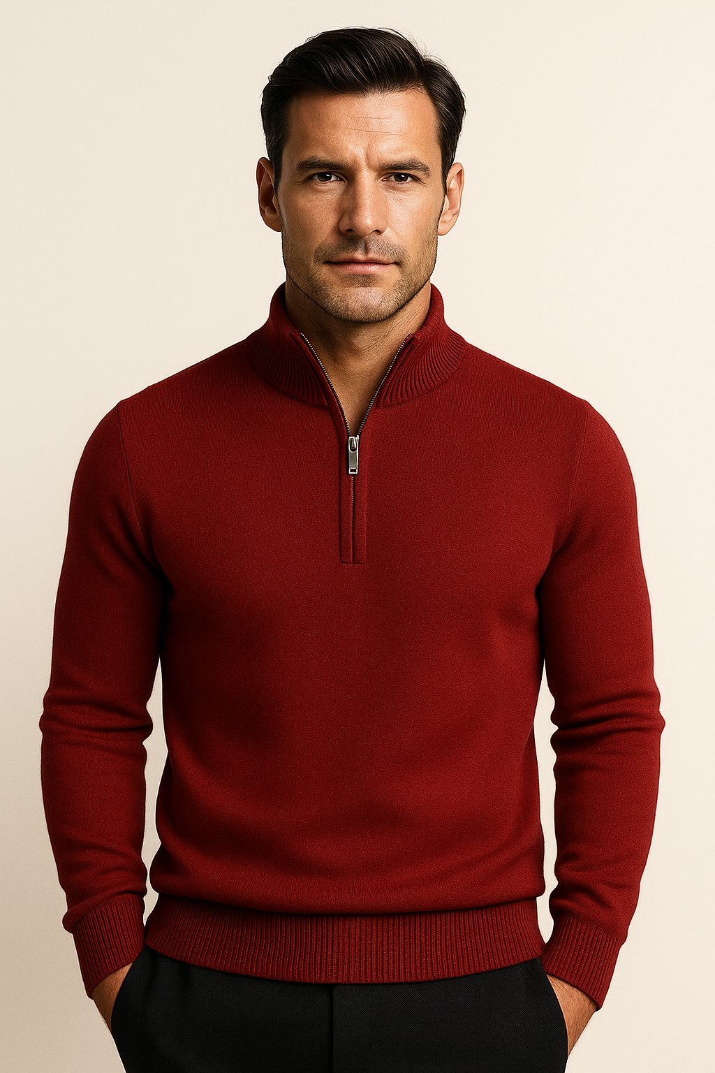 Calero Quarter-Zip Red