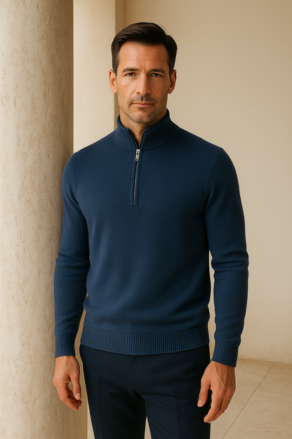 Calero Quarter-Zip Dark Blue