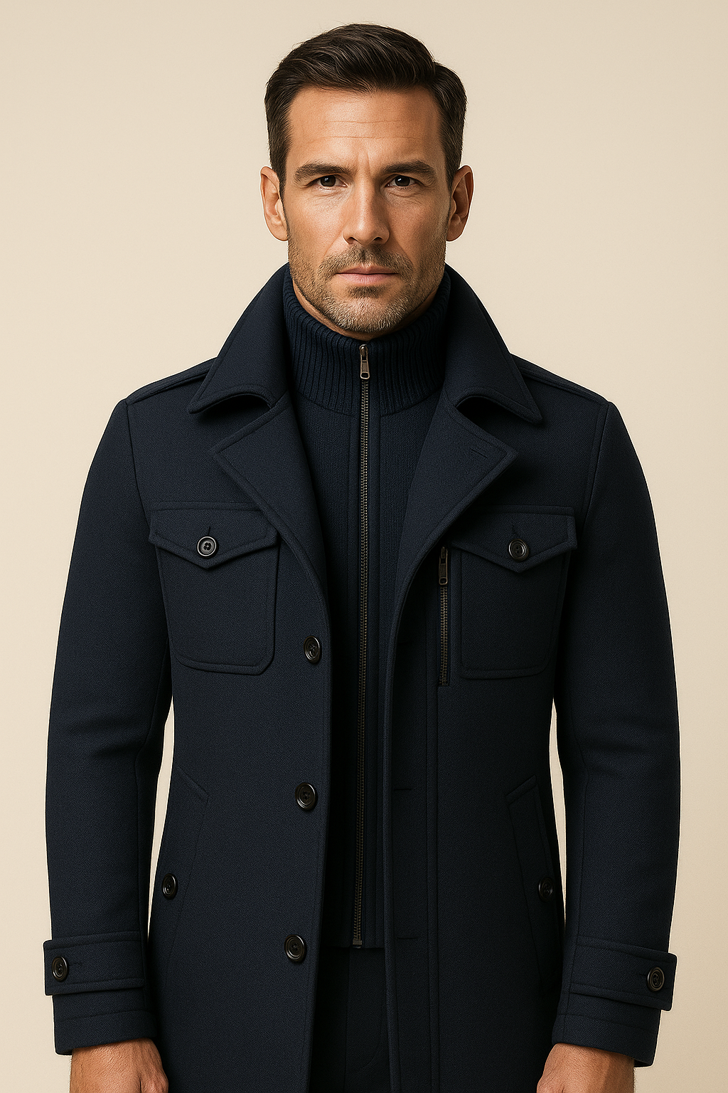 Celano Field Coat Navy