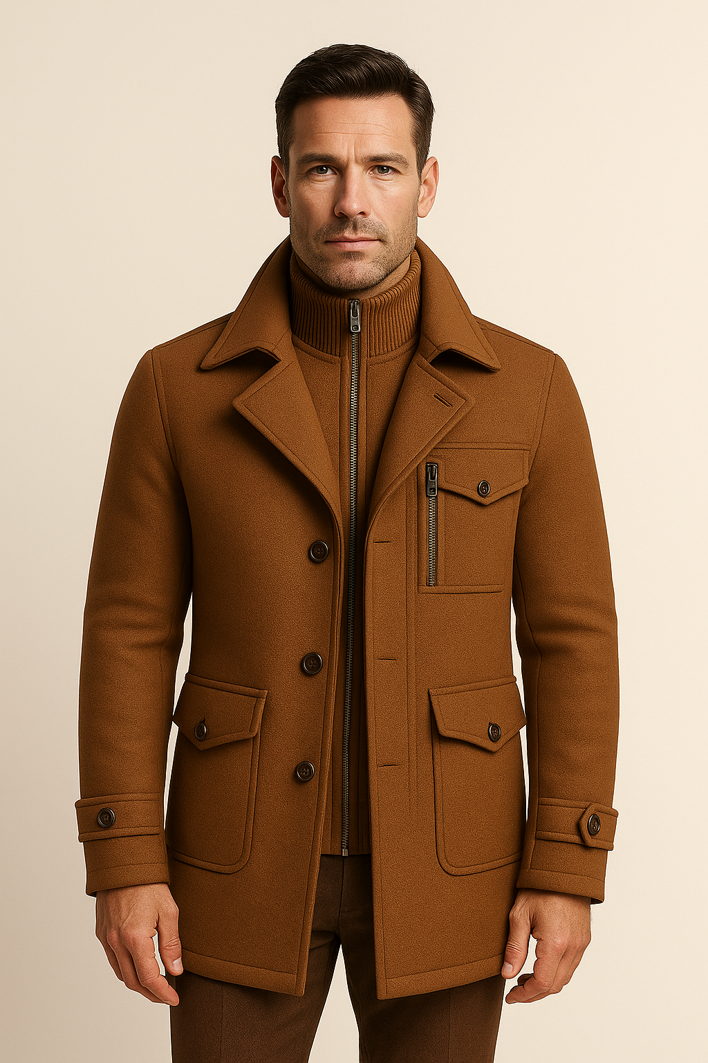 Celano Field Coat Orange