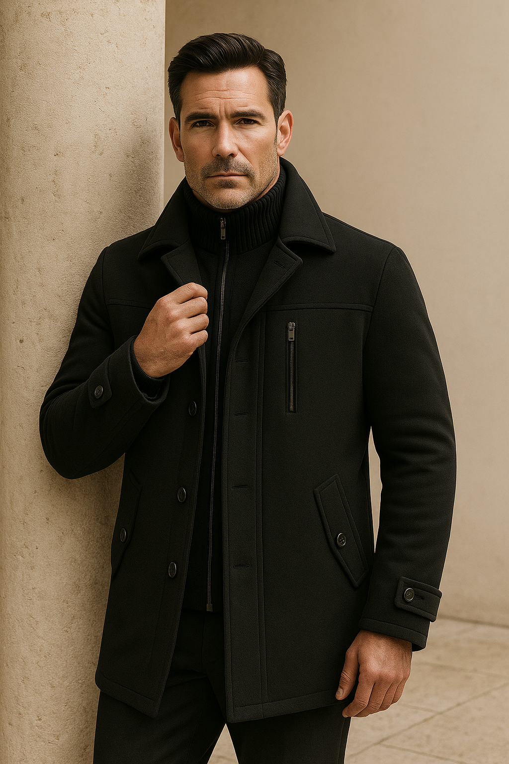 Celano Field Coat Black