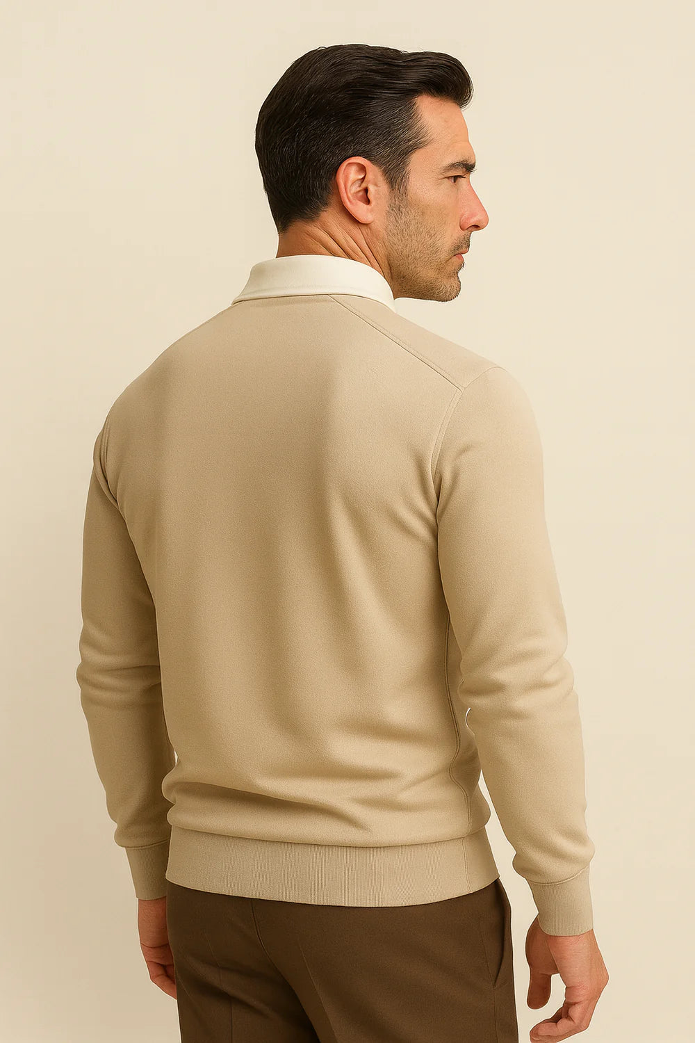 Meravo Polo Knit Beige