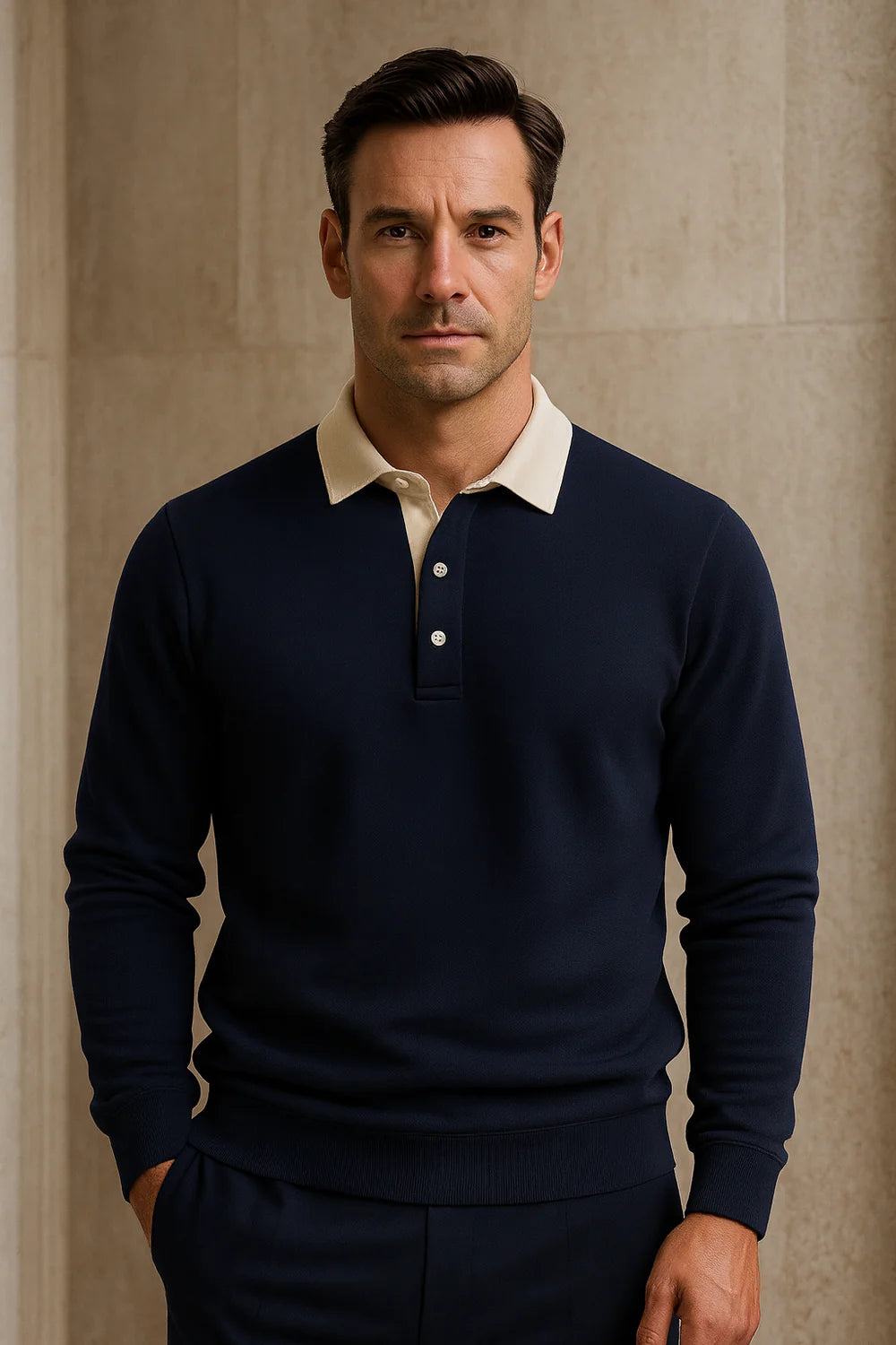 Meravo Polo Knit Navy