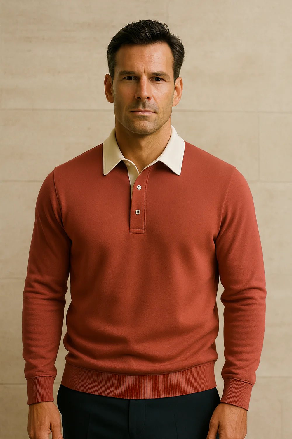 Meravo Polo Knit Red