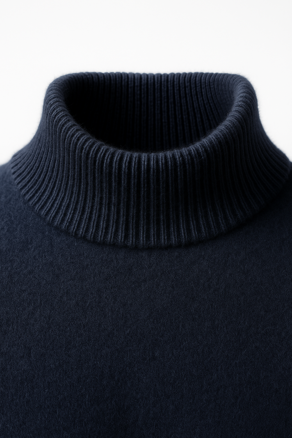 Arelio Mock Neck Knit Navy