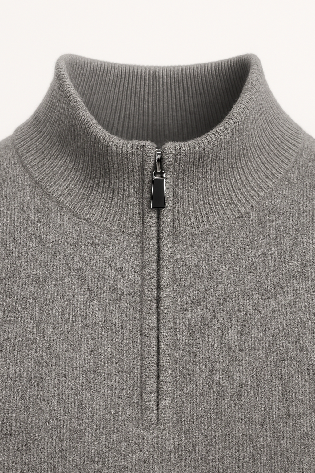 Caveli Quarter-Zip Knit Grey