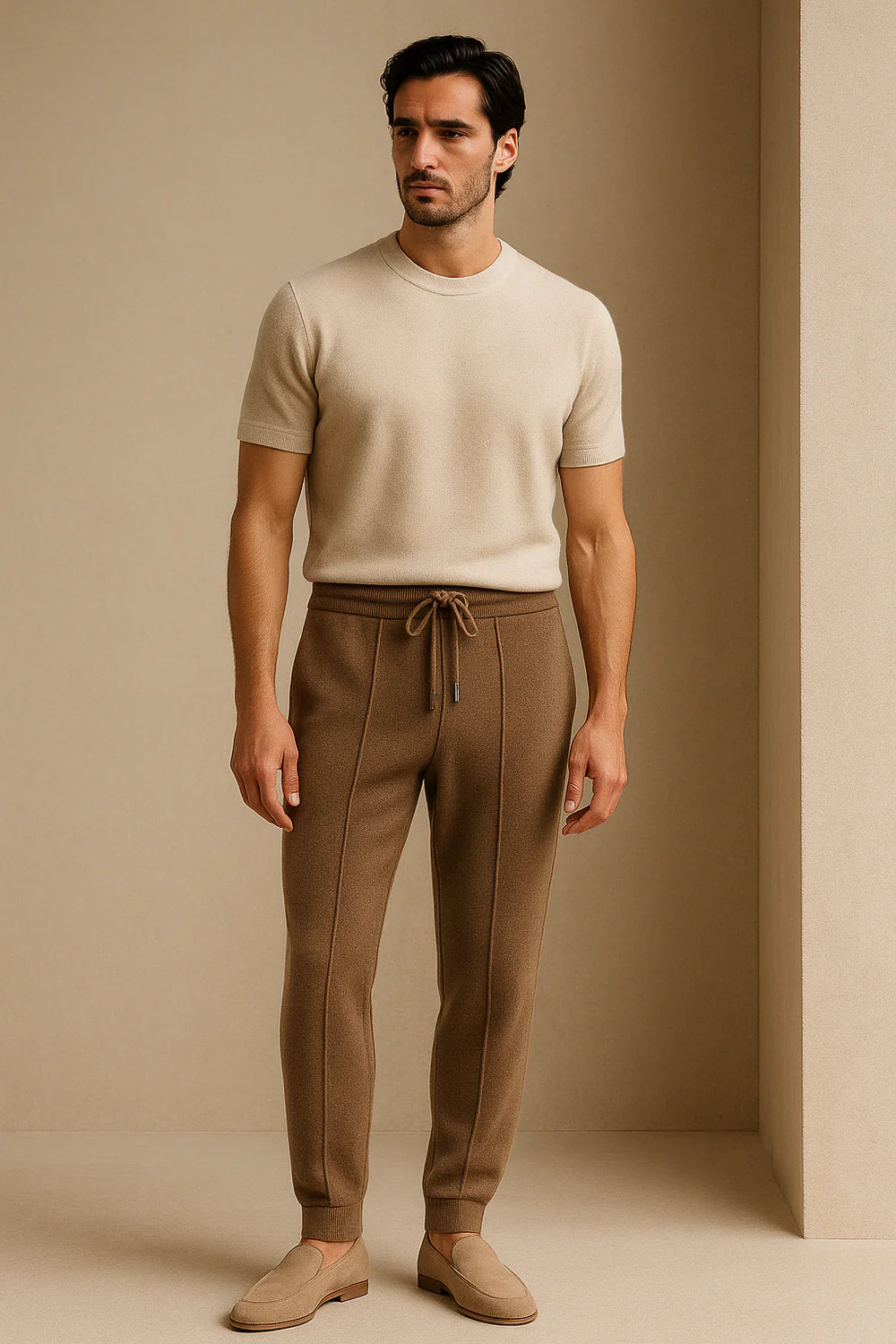 Belorin Cashmere Trousers Brown