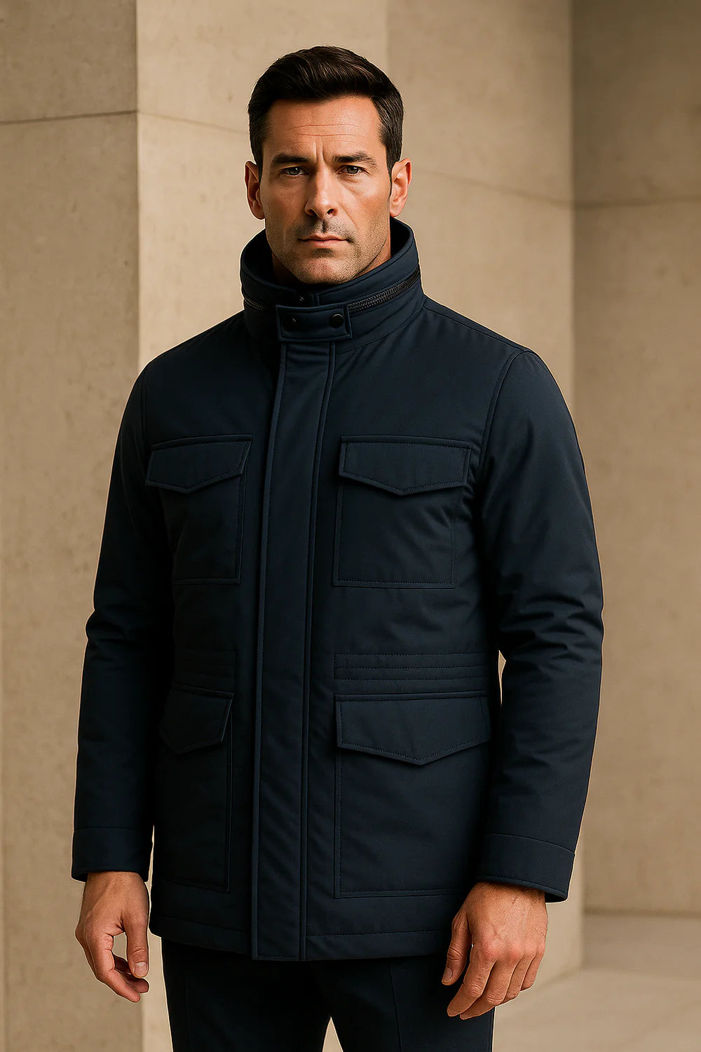 Savero Expedition Coat Navy