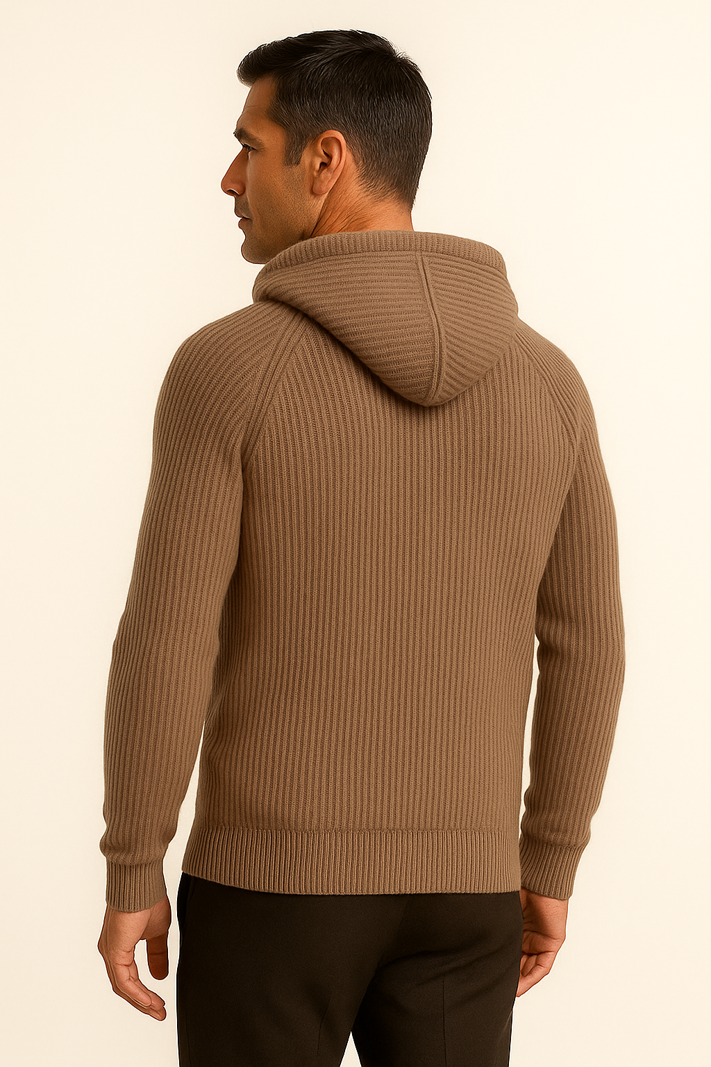 Velani Hooded Knit Brown