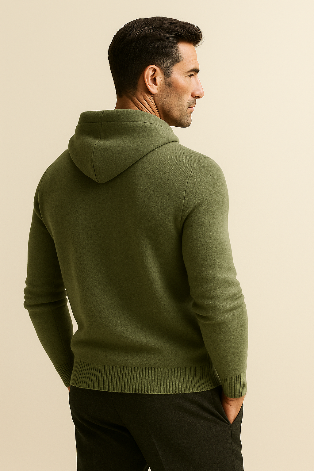 Avaro Hooded Knit Sage Green