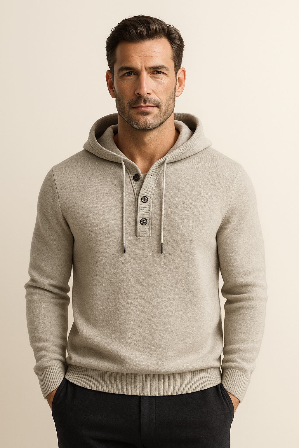 Avaro Hooded Knit Grey