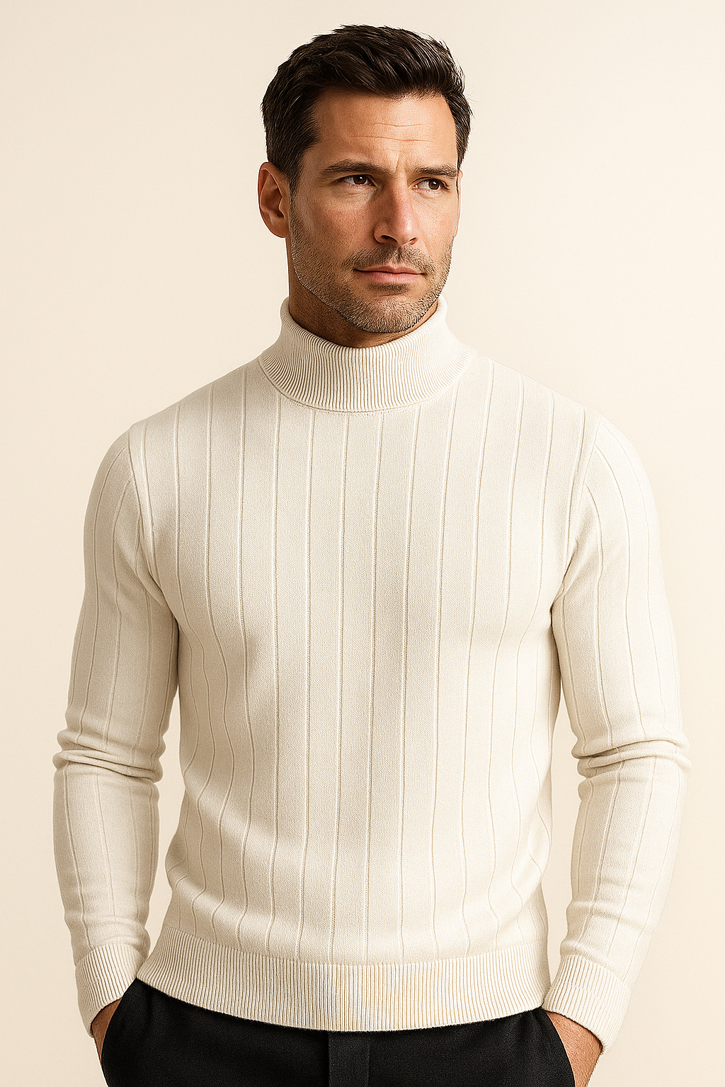 Corani Turtleneck White